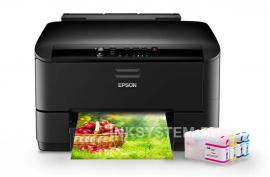 Цветной принтер Epson WorkForce Pro WP-4020 с ПЗК и чернилами