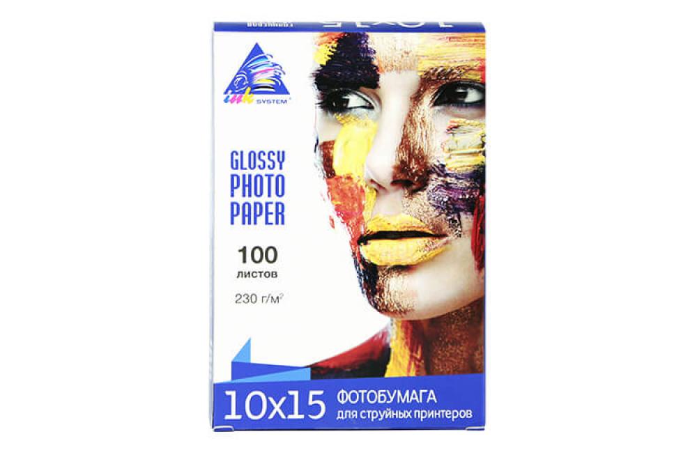 изображение Глянцевая фотобумага INKSYSTEM Glossy Photo Paper 230g, 10x15, 100 листов - изображение 1