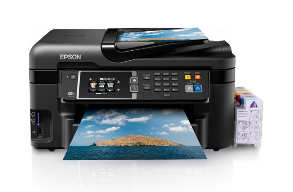 изображение МФУ Epson Workforce WF-3620 Refurbished by Epson с СНПЧ и чернилами (Уценка) - изображение 1