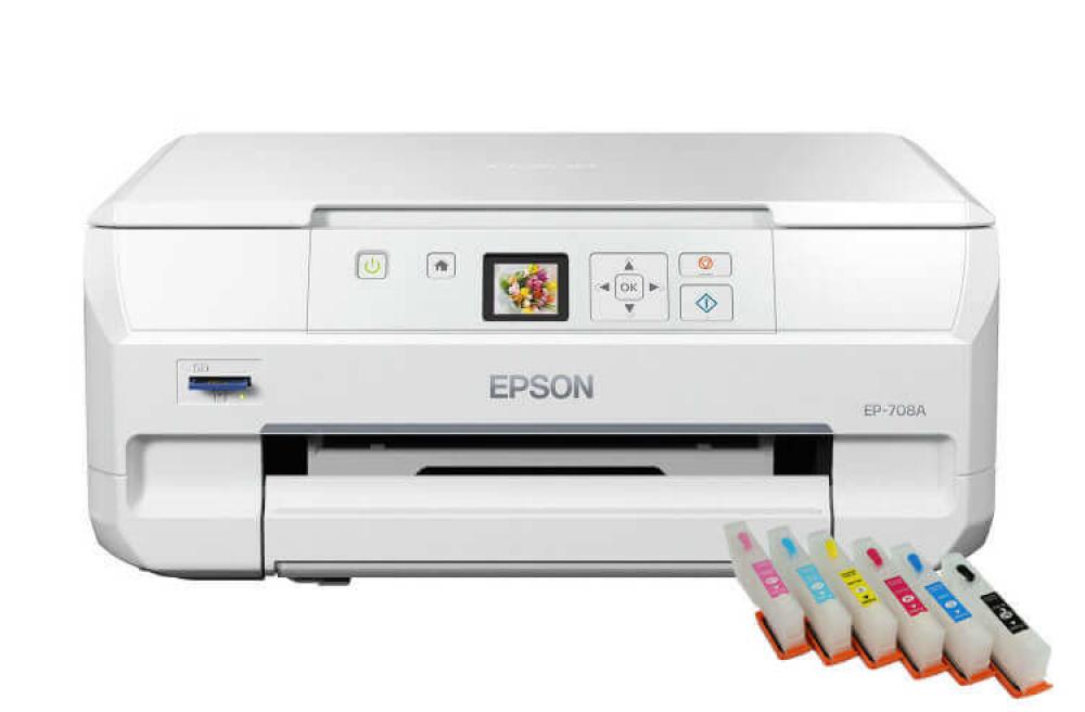 Фото МФУ Epson Colorio EP-708A с перезаправляемыми картриджами - изображение 1
