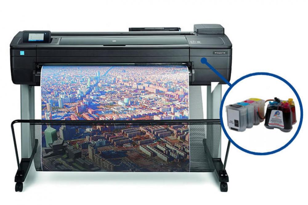 Плоттер HP Designjet T730 36" с СНПЧ - изображение 1