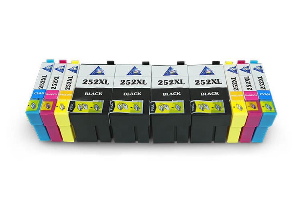 изображение Комплект совместимых картриджей T252XL (2xC/M/Y+4xBk) для Epson Workforce WF-7610 - изображение 1