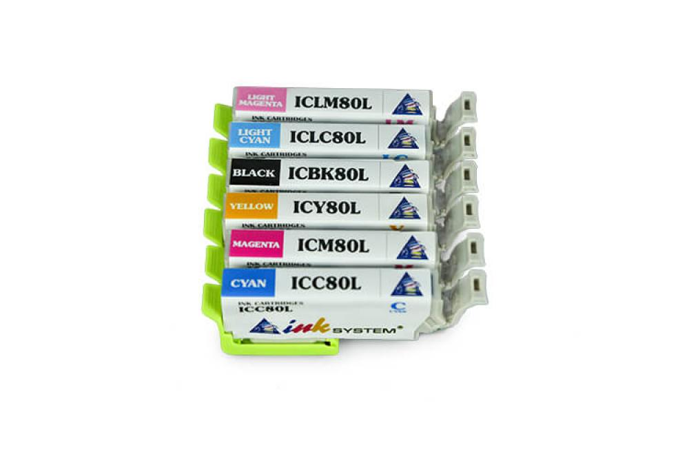 изображение Комплект совместимых картриджей (C/M/Y/Pb/LC/LM) для Epson Colorio EP-708A - изображение 1