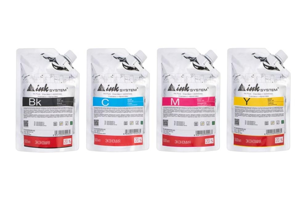 изображение Светостойкие чернила на Epson WorkForce Pro WF-5110DW, дой-пак 500мл (4 цвета) - изображение 1