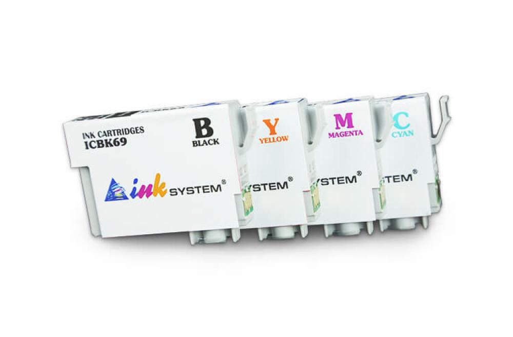 Комплект совместимых картриджей IC69 (C/M/Y/Bk) для Epson Colorio PX-045A - изображение 1