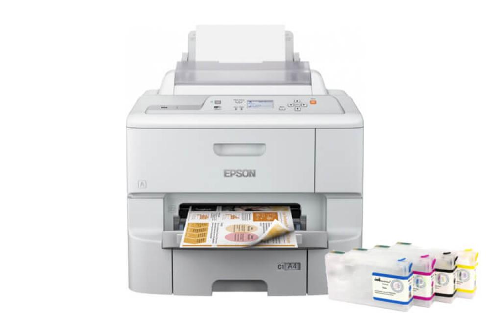 Принтер Epson WorkForce Pro WF-6090DW с ПЗК и чернилами - изображение 1