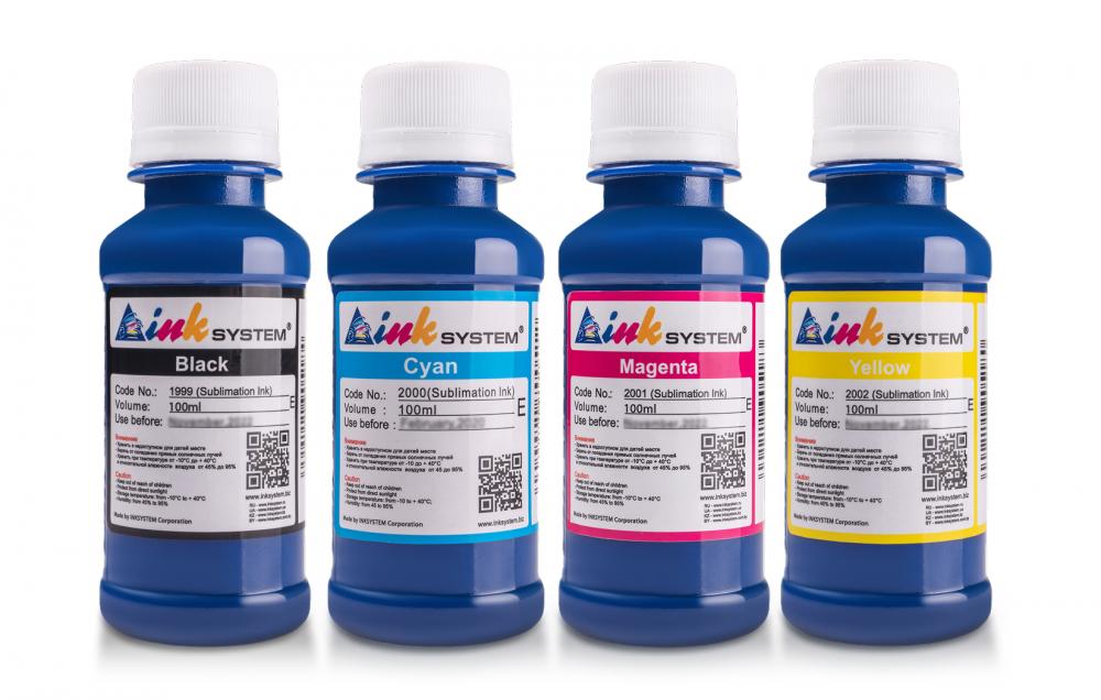 изображение Комплект сублимационных чернил 100 мл (4 цветa) - изображение 1