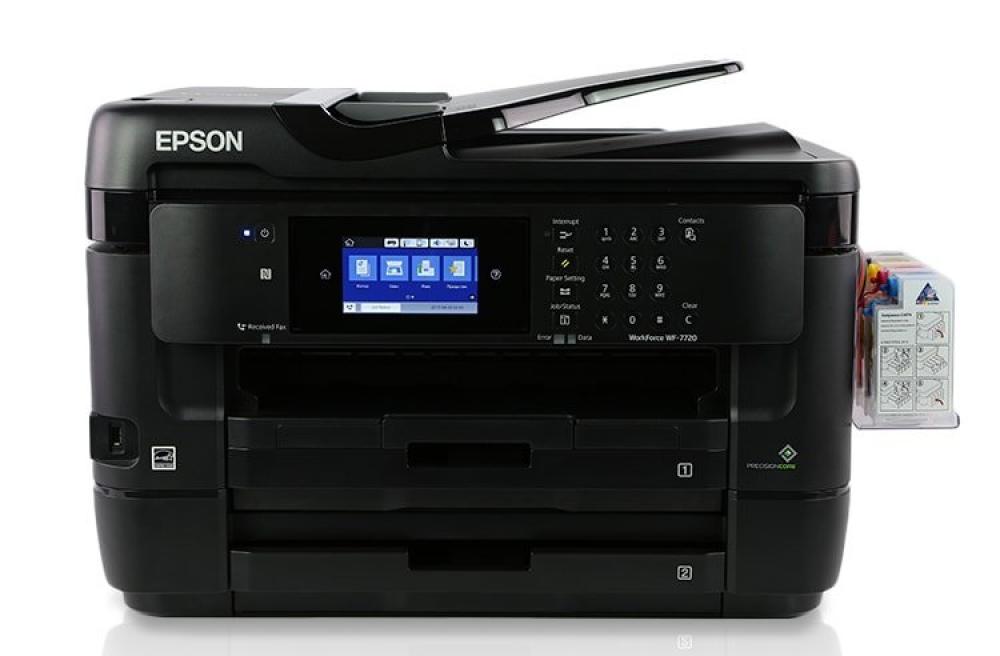 изображение МФУ Epson WorkForce WF-7720DTWF с СНПЧ и чернилами - изображение 1