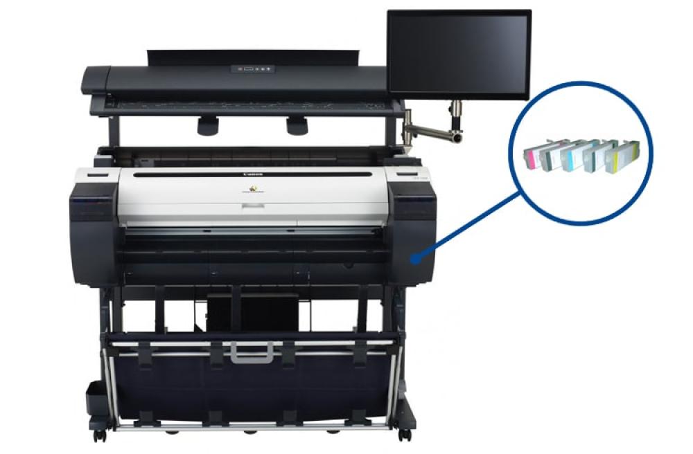 Плоттер Canon imagePROGRAF iPF780 MFP M40 с ПЗК и чернилами - изображение 1