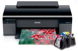 Принтер Epson Workforce 30 с СНПЧ и чернилами