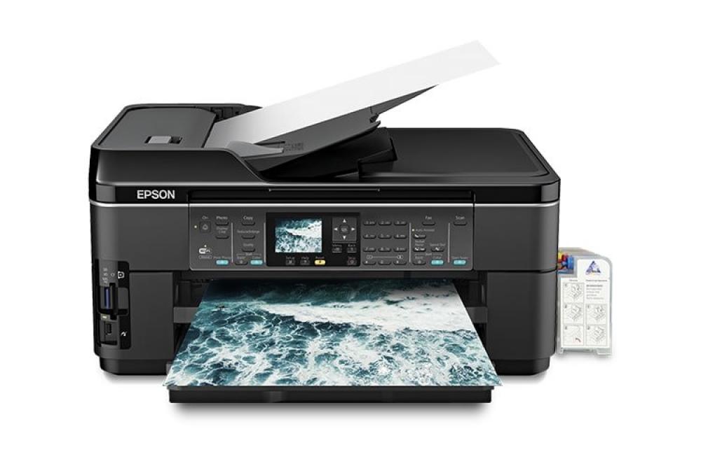 изображение МФУ Epson WorkForce WF-7510 с СНПЧ и чернилами - изображение 1