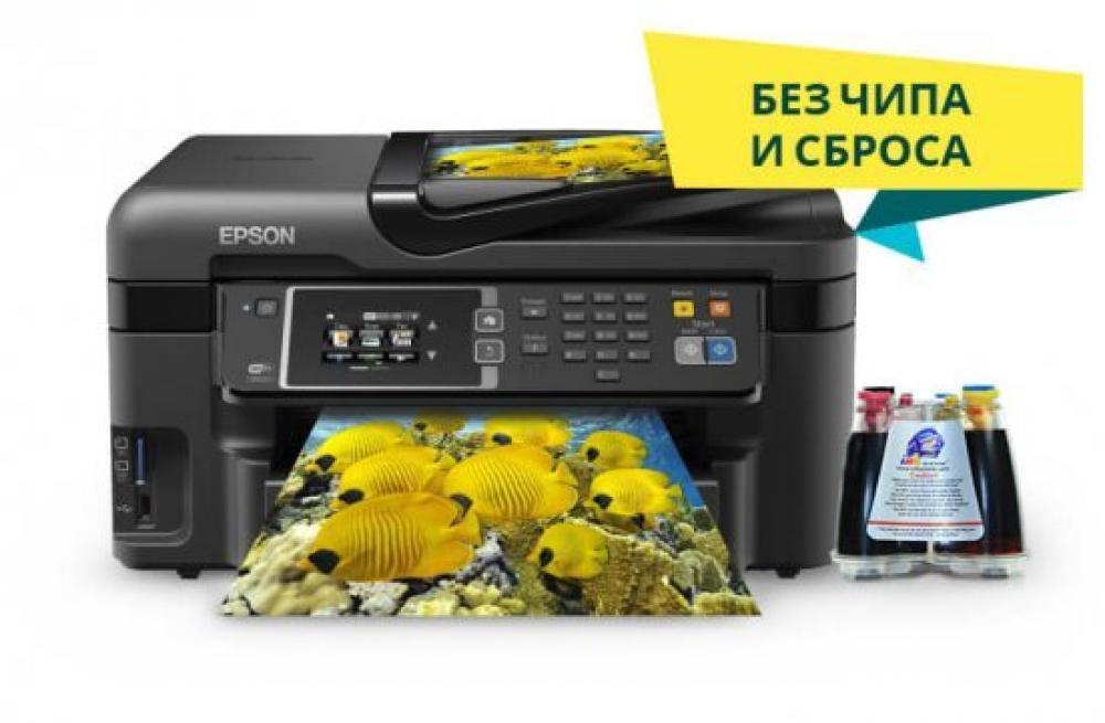 МФУ Epson Workforce WF-3620 с СНПЧ и сублимационными чернилами - изображение 1