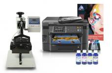 Кепочный термопресс INKSYSTEM и МФУ Epson WF-3640DTWF с набором для сублимационной печати