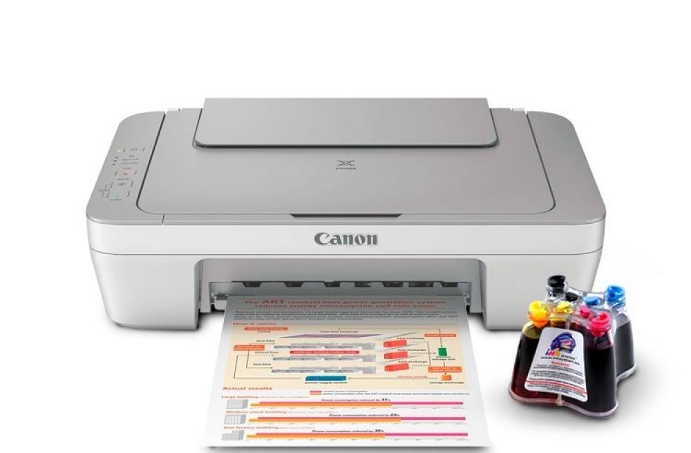 МФУ Canon PIXMA MG2450 с СНПЧ и чернилами - изображение 1