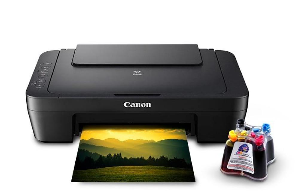 МФУ Canon PIXMA E474  с СНПЧ и чернилами - изображение 1