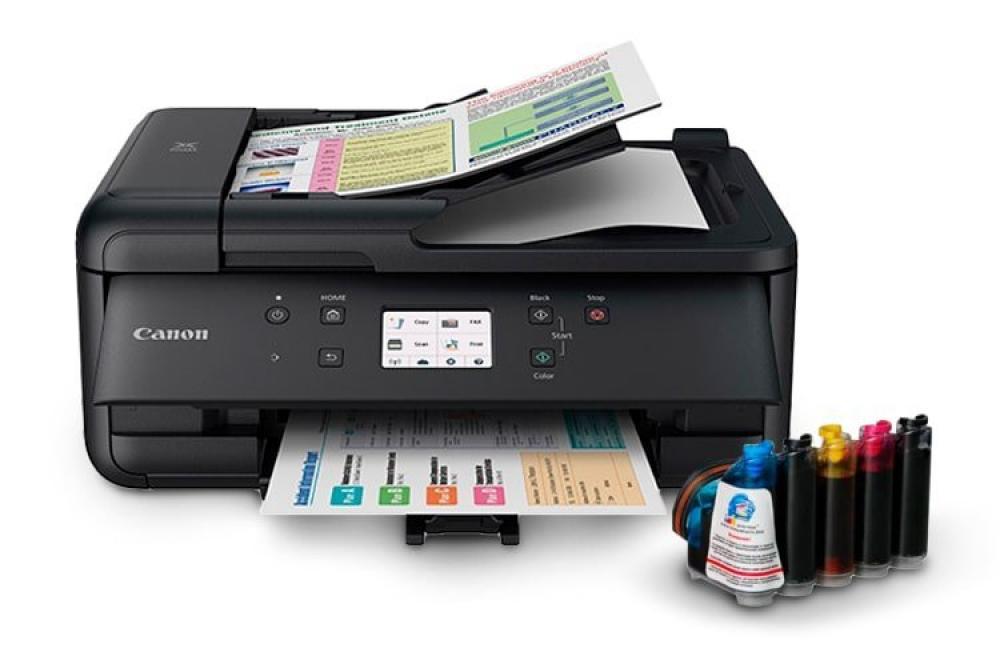 МФУ Canon PIXMA TR7550 с СНПЧ и чернилами - изображение 1