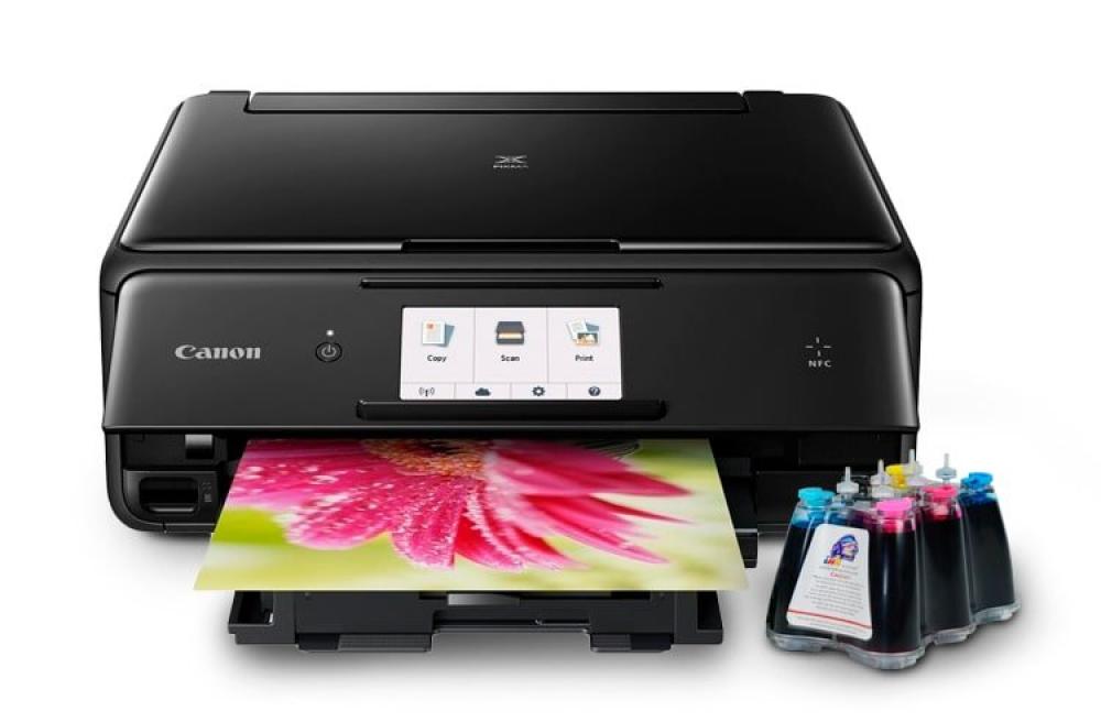 МФУ Canon PIXMA TS8050 с СНПЧ и чернилами - изображение 1