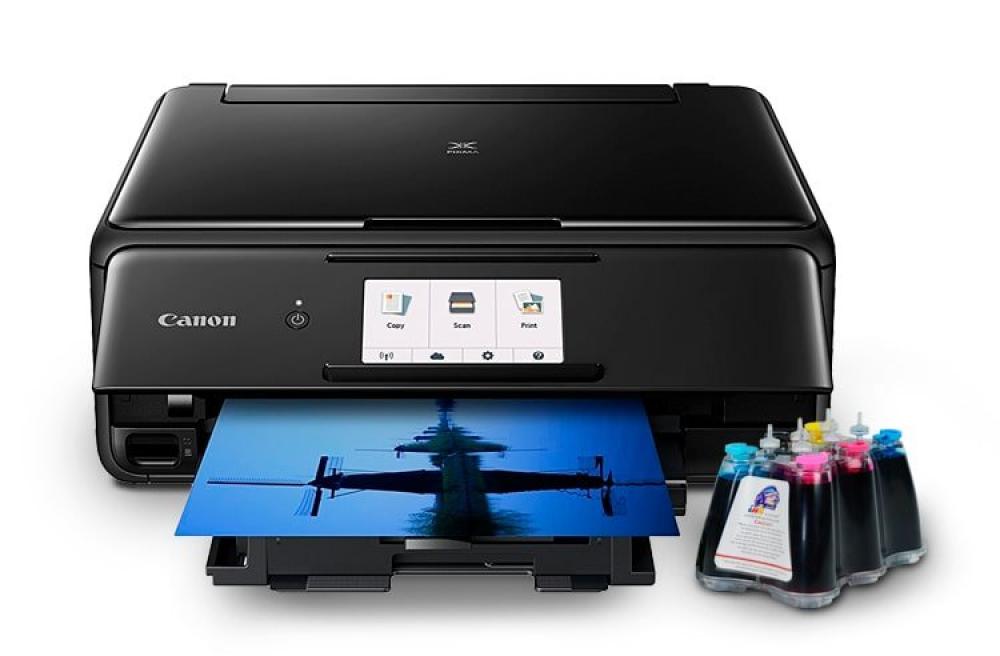 МФУ Canon PIXMA TS8150 с СНПЧ и чернилами - изображение 1