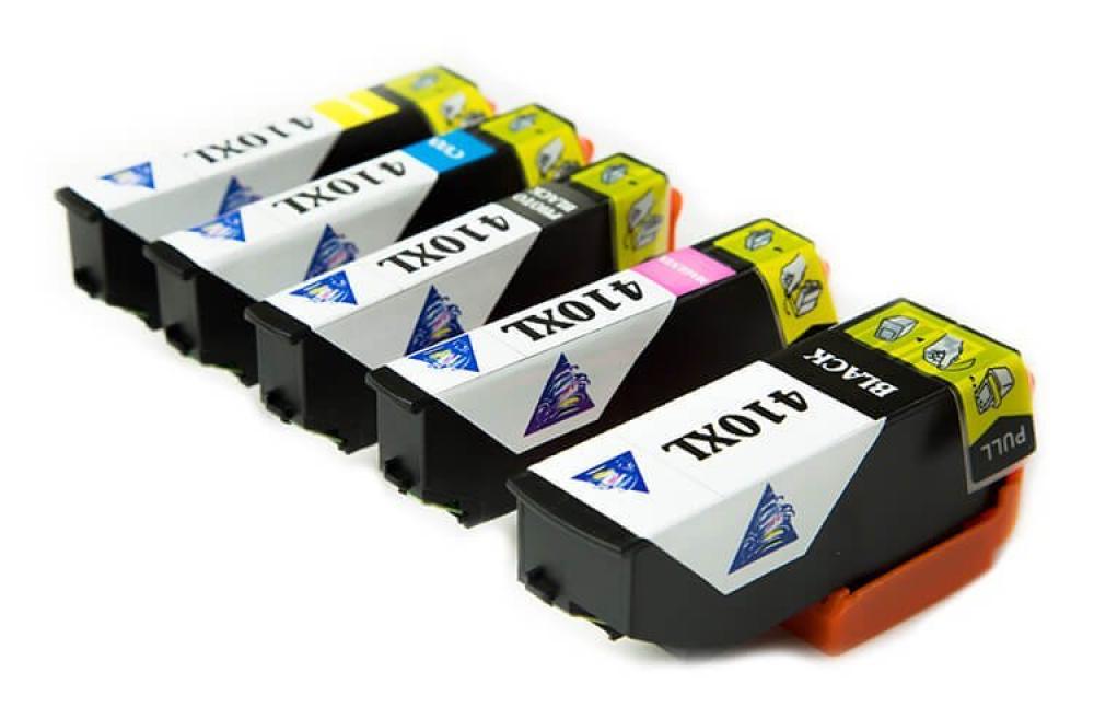 Комплект совместимых картриджей T410XL (C/M/Y/Pb/Bk) для Epson Expression Premium XP-640 - изображение 1