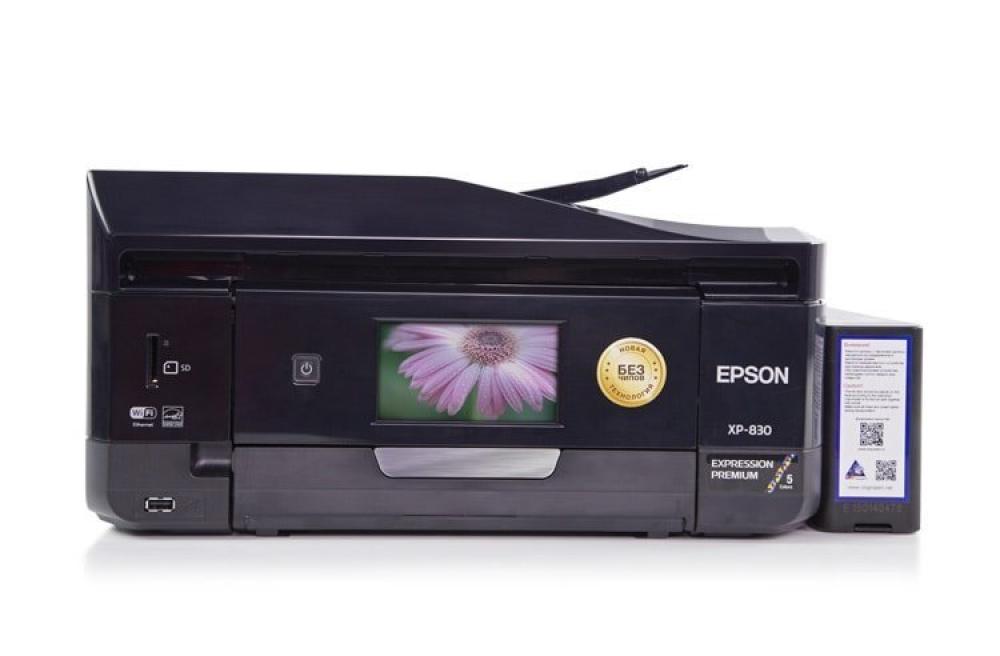 МФУ Epson Expression Premium XP-830 Refurbished с СНПЧ и светостойкими чернилами INKSYSTEM (Уценка) - изображение 1
