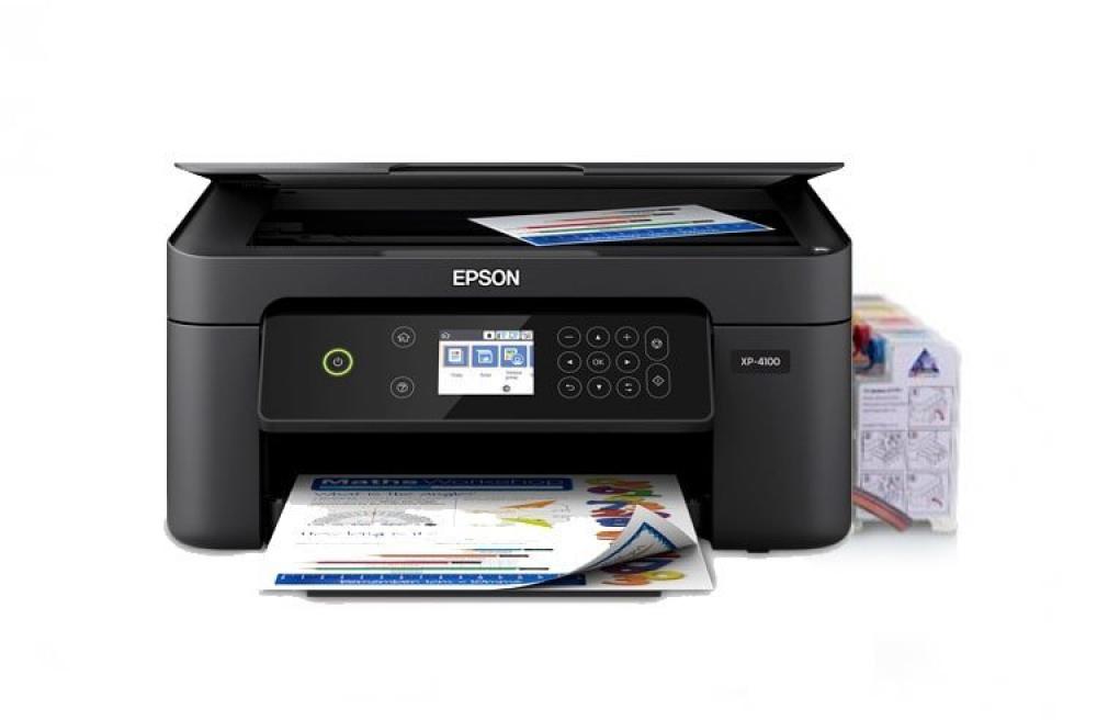 изображение МФУ Epson Expression Home XP-4105 с СНПЧ и чернилами - изображение 1