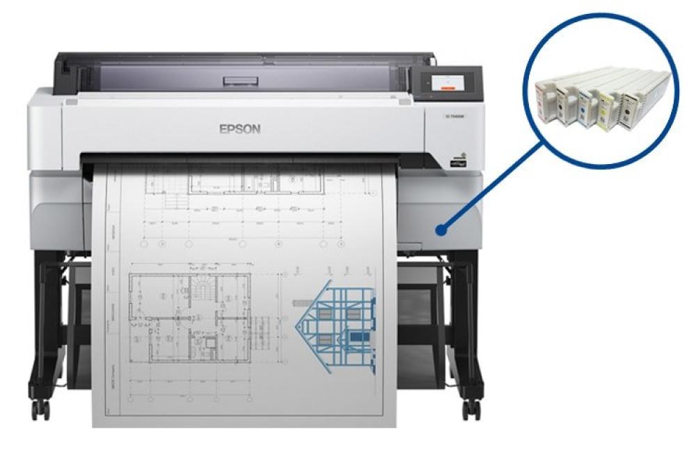 изображение Плоттер Epson SureColor SC-T5400M с ПЗК и чернилами - изображение 1
