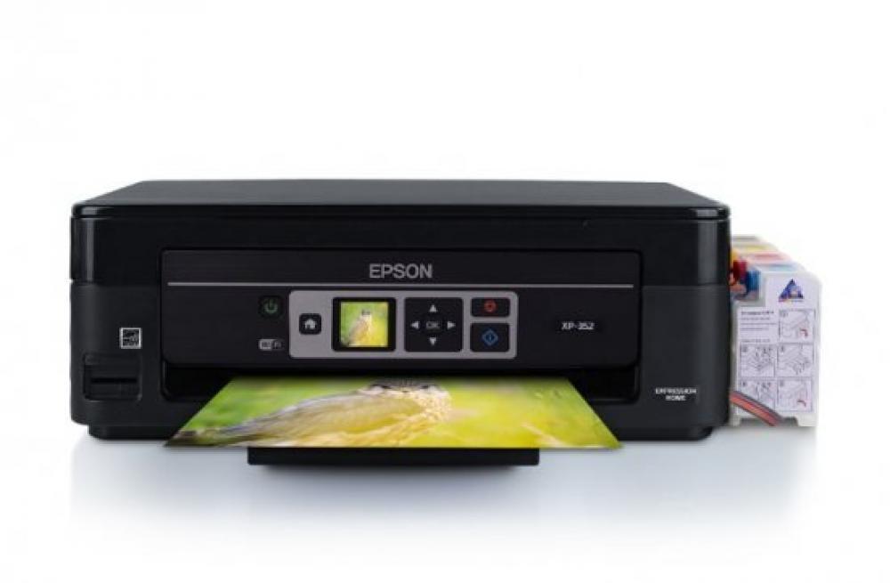 МФУ Epson Expression Home XP-352 с СНПЧ и чернилами (Уценка) - изображение 1