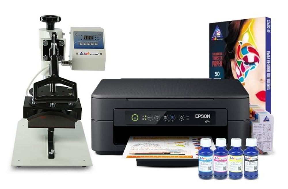 Кепочный термопресс INKSYSTEM B-01 и МФУ Epson XP-2100 с набором для сублимационной печати - изображение 1