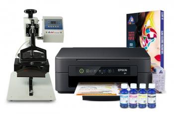Кепочный термопресс INKSYSTEM B-01 и МФУ Epson XP-2100 с набором для сублимационной печати