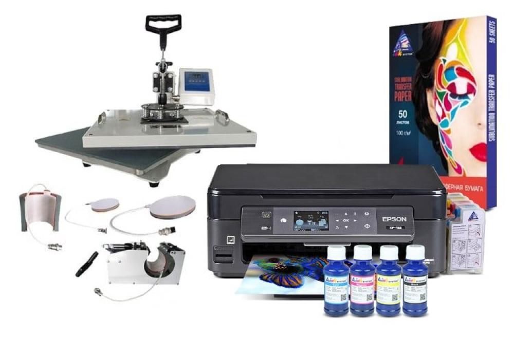 Многофункциональный термопресс INKSYSTEM C-04-2938 4 в 1 и МФУ Epson XP-452 с набором для сублимационной печати - изображение 1