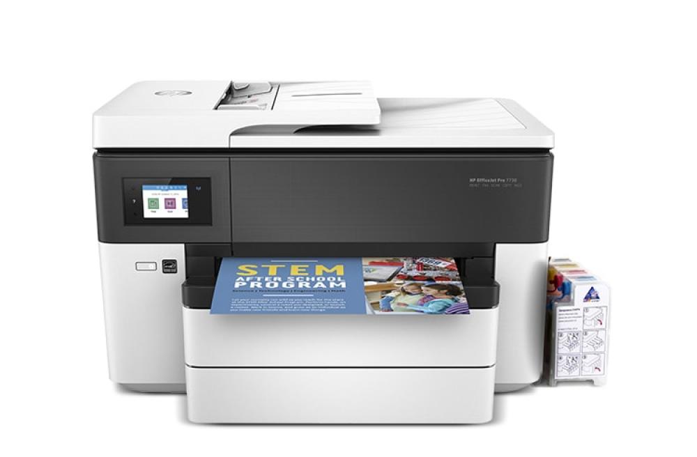 МФУ HP OfficeJet Pro 7730 с СНПЧ и чернилами - изображение 1