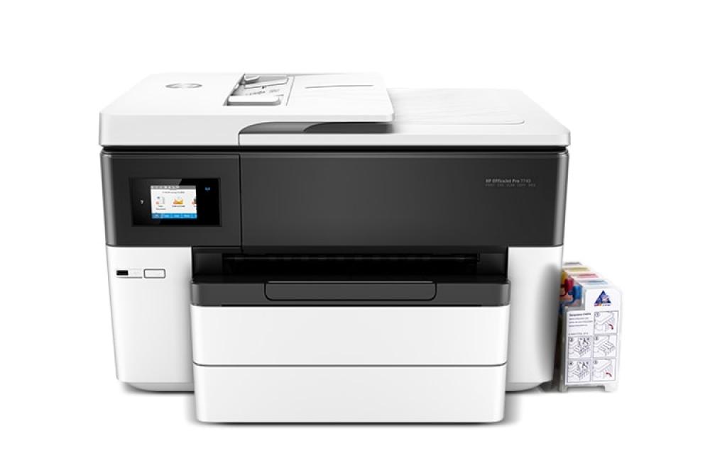 МФУ HP OfficeJet Pro 7740 с СНПЧ и чернилами - изображение 1