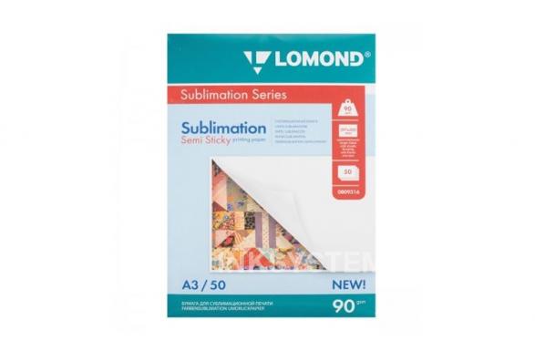 Сублимационная бумага  Lomond Sublimation A3 (100g) 50 листов, липкая (809316)