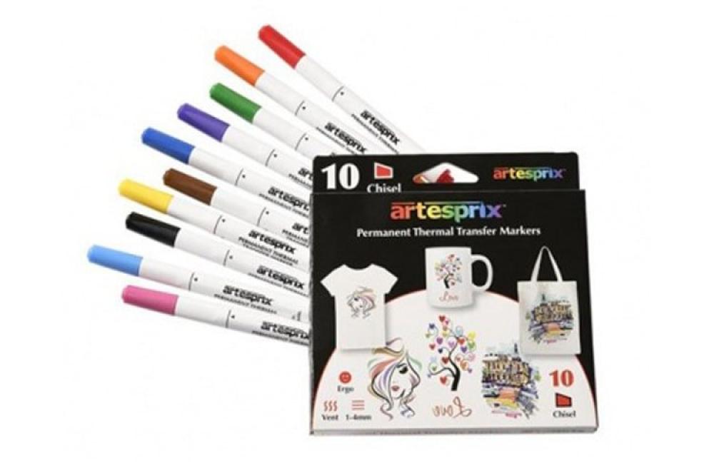 Набор фломастеров для ткани Artesprix стандартные цвета - изображение 1