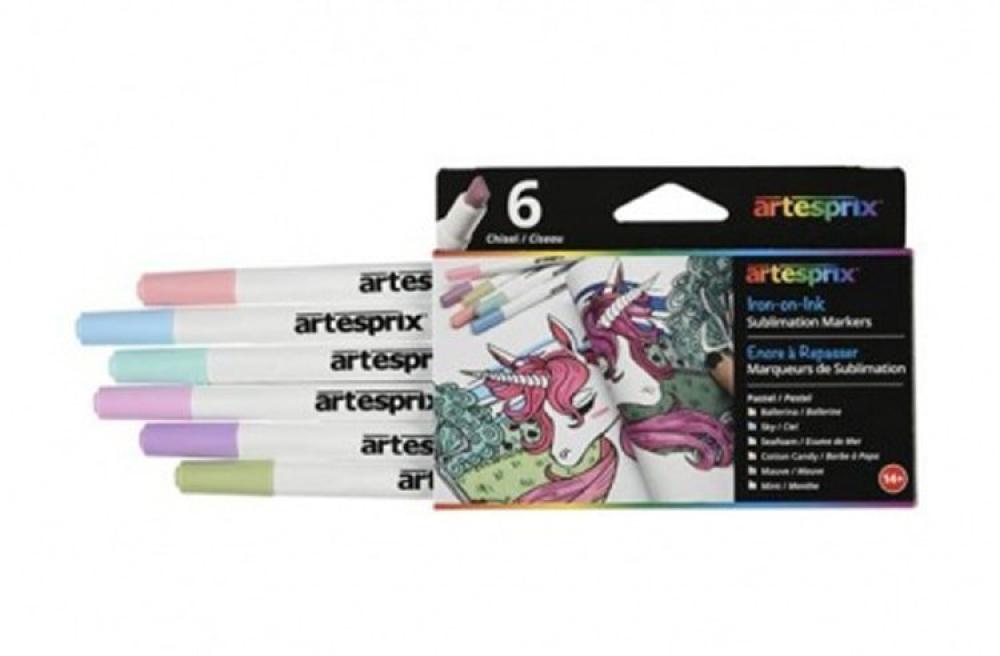 Набор фломастеров для ткани Artesprix пастельные цвета - изображение 1