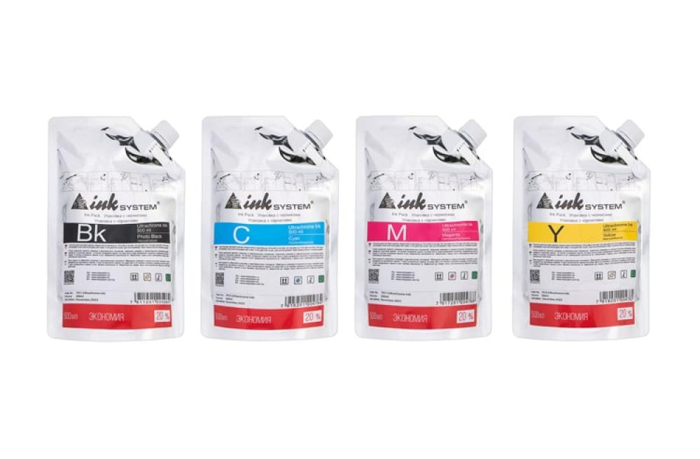 изображение Комплект ультрахромных чернил INKSYSTEM для Epson 9450, 500 мл. (4 цвета) - изображение 1