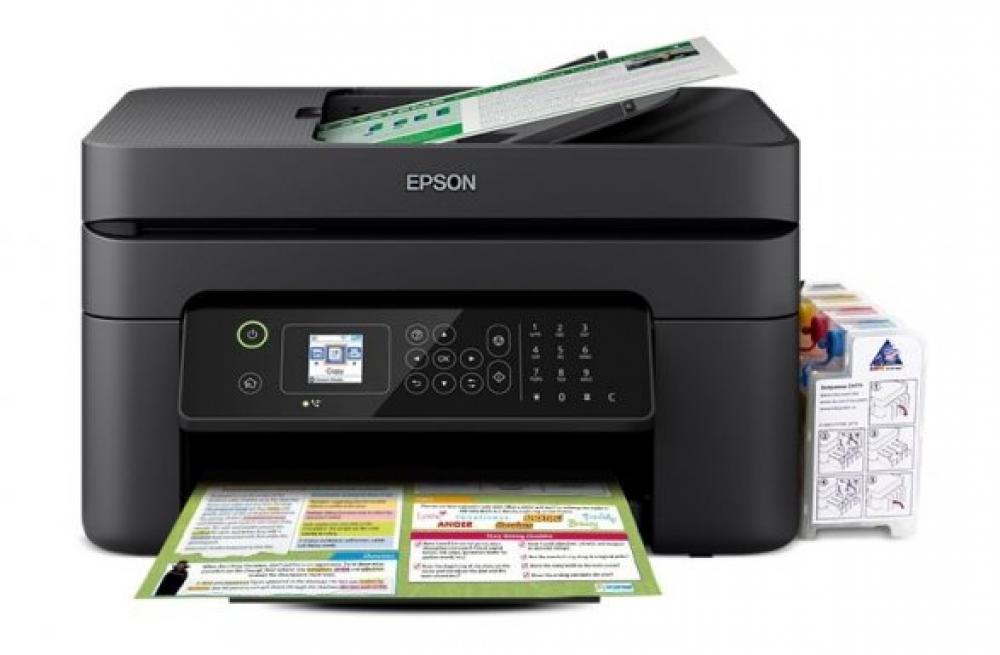 МФУ Epson Workforce WF-2830 с СНПЧ и чернилами (Уценка) - изображение 1