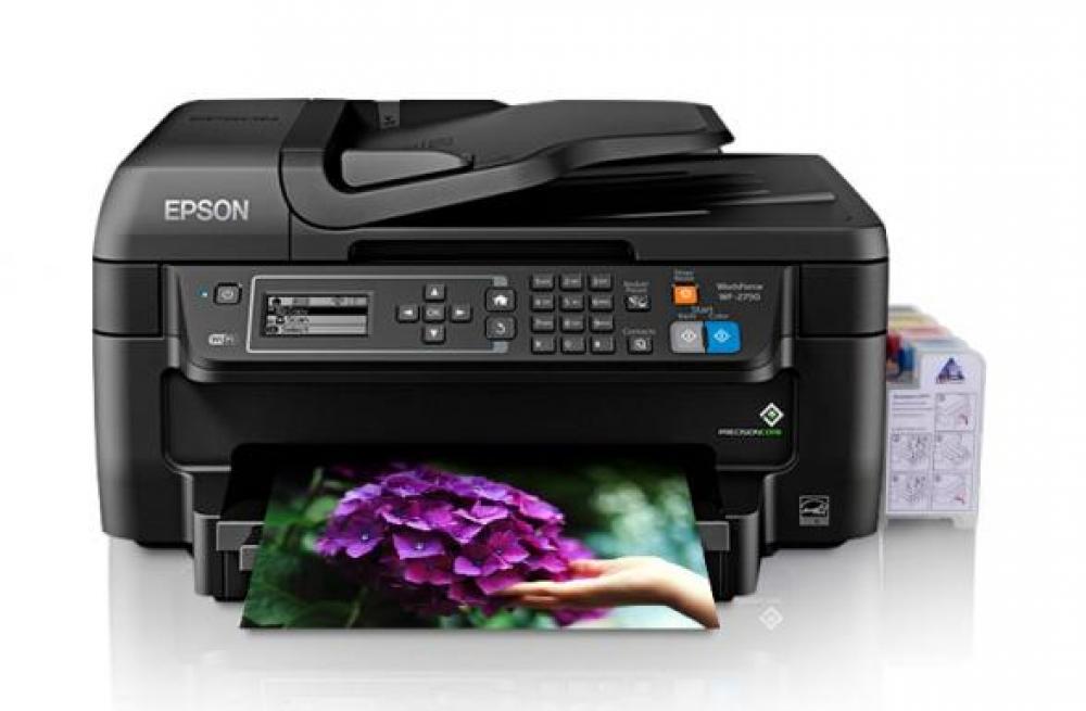 МФУ Epson Workforce WF-2750 с СНПЧ и чернилами (Уценка) - изображение 1