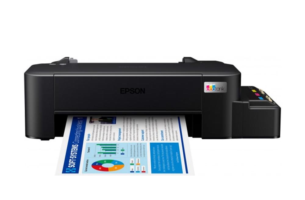 Принтер Epson L121 с оригинальной СНПЧ и сублимационными чернилами INKSYSTEM - изображение 1