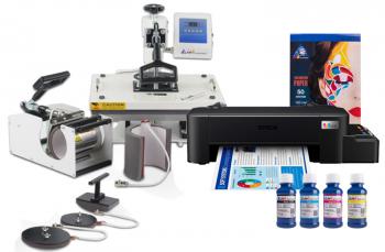 Многофункциональный термопресс INKSYSTEM C-06-2938 6 в 1 и принтер Epson L121 с набором для сублимационной печати Многофункциональный термопресс INKSYSTEM C-06-2938 6 в 1 и принтер Epson L121 с набором для сублимационной печати