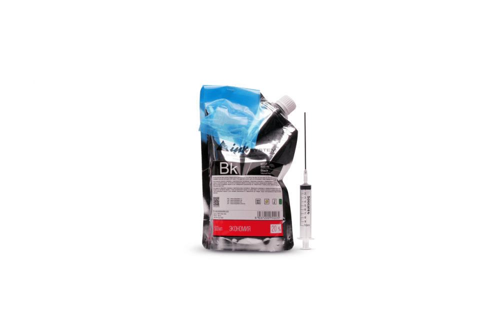 Сублимационные чернила INKSYSTEM для Epson EcoTank Black 500 мл.