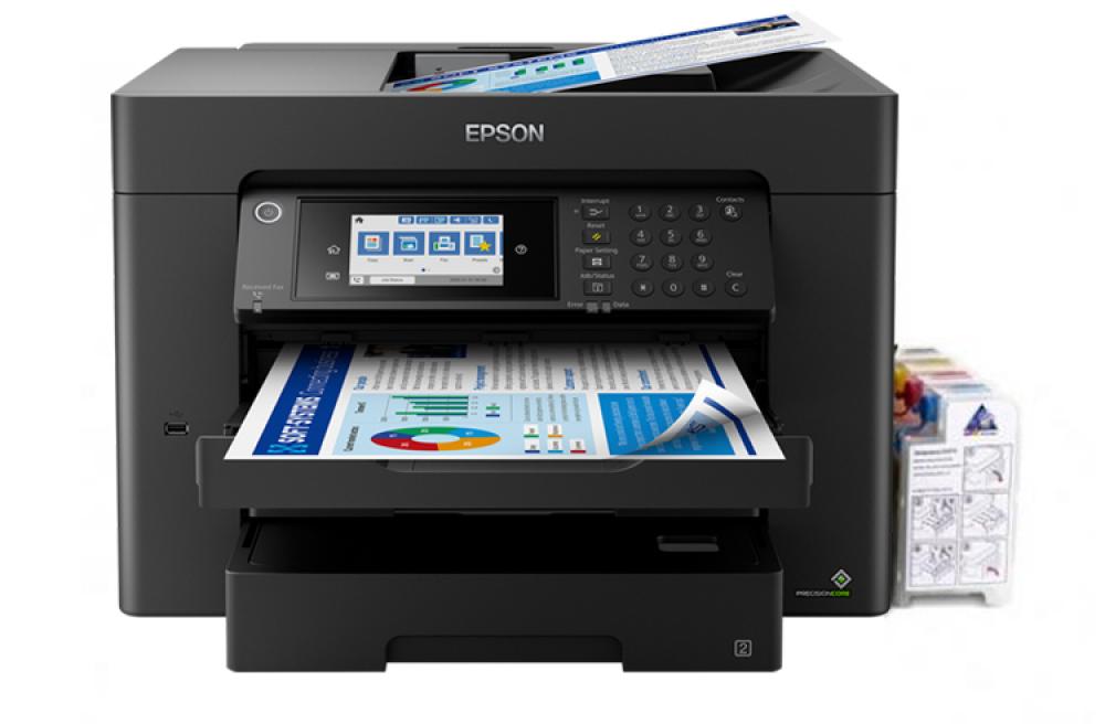 МФУ Epson Workforce WF-7840DTWF с СНПЧ и чернилами INKSYSTEM 250мл - изображение 1
