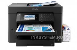 МФУ Epson Workforce WF-7840DTWF с СНПЧ и чернилами INKSYSTEM 250мл