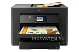 МФУ Epson Workforce WF-7830DTWF с СНПЧ и чернилами 1 литр