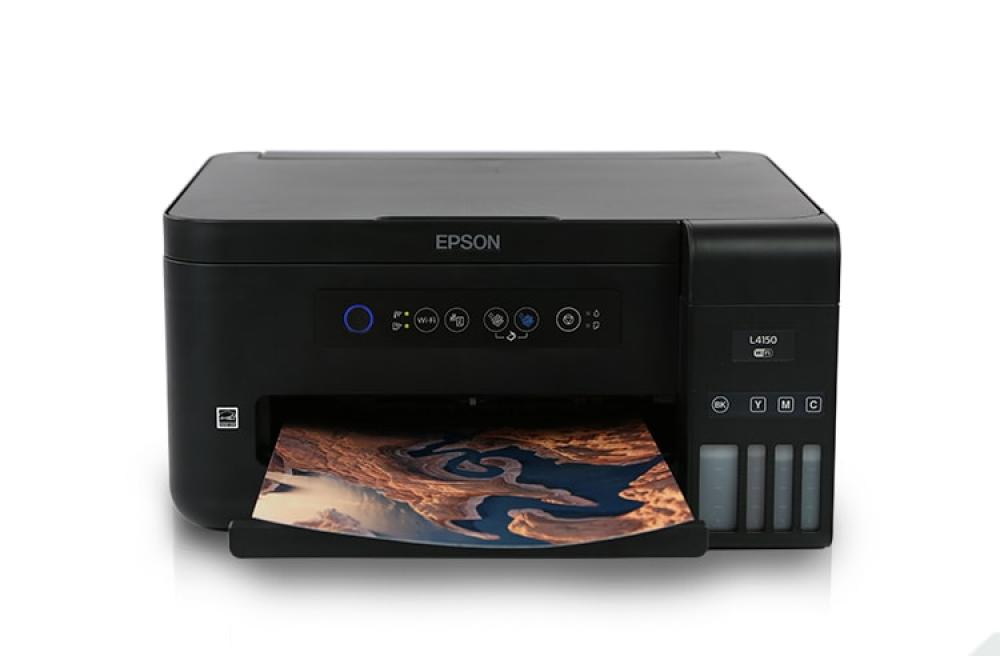 МФУ Epson L4150 с оригинальной СНПЧ и пигментными чернилами 100мл - изображение 1