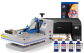 Планшетный термопресс INKSYSTEM P-3838 38*38 см и МФУ Epson L3210 с набором для сублимационной печати 2
