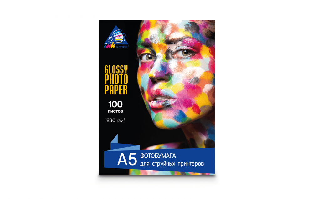 изображение Глянцевая фотобумага INKSYSTEM Glossy Photo Paper 115g, A5, 100 листов - изображение 1