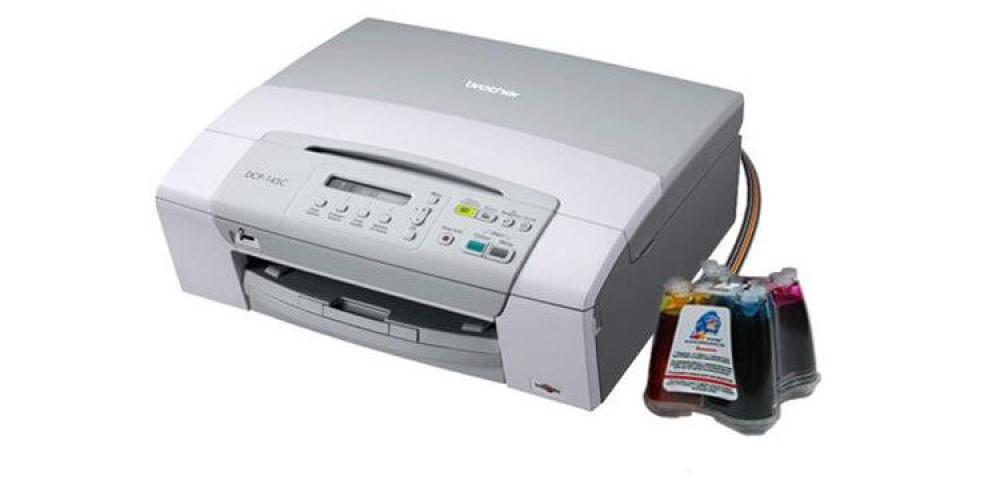 изображение МФУ Brother DCP-145C с СНПЧ и чернилами - изображение 1