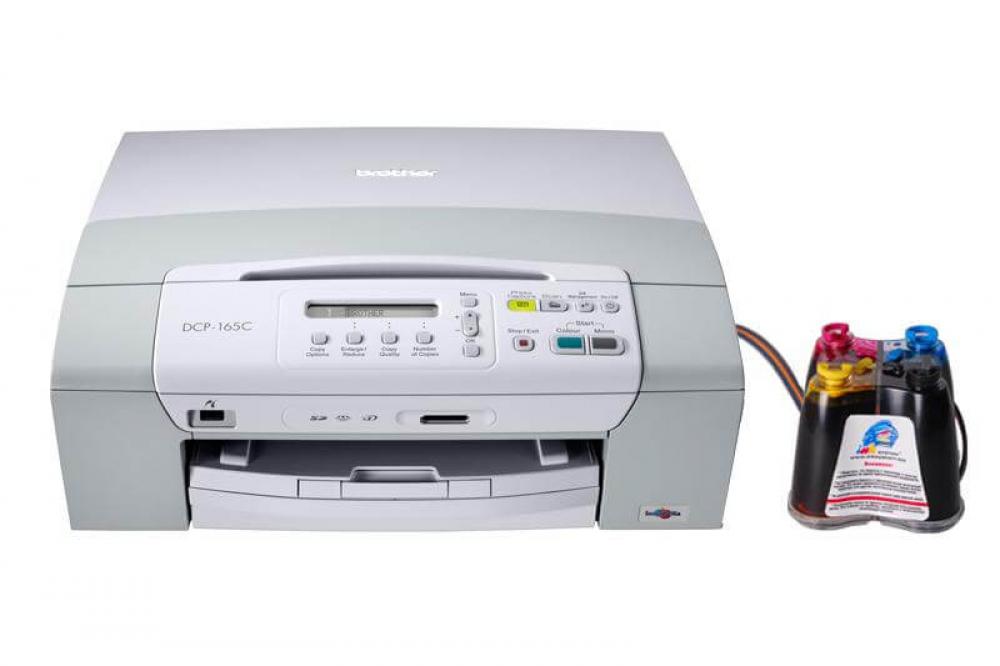 изображение МФУ Brother DCP-165C с СНПЧ и чернилами - изображение 1