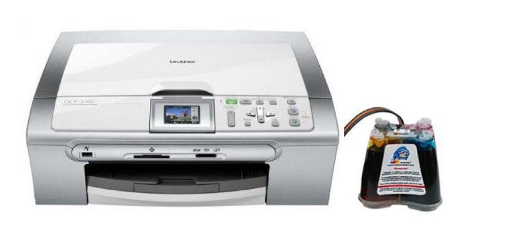 изображение МФУ Brother DCP-350CR с СНПЧ и чернилами - изображение 1